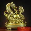 Rồng ôm hũ vàng đồng 27x22x12cm - 2.7kg