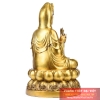Phật quan âm ngồi đài sen đồng 39x21.5x19.5cm - 5kg-PVN507