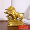 Trâu bệ đồng 12 con giáp 16x16x8cm - 1.3kg