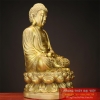 Phật A di đà đồng nguyên chất 24x13.5cm - 1.55kg
