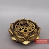 Xông trầm hoa sen đồng nguyên chất 10.5x6cm - 400g
