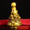 Khỉ đồng ngồi hũ vàng 16x10cm - 0.85kg