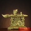Kệ bút văn xương đồng 24x18x7cm - 1.2kg