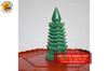 Tháp văn xương thạch anh xanh tự nhiên 7 tầng 16.5cm – SP001192