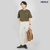H03-T3 Áo thun nam Basic HI Pocket-ACT-Rêu
