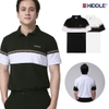 H7-T5 Áo polo phối sọc ngang thân nâu Hiddle