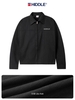 Áo khoác kaki nam đen dáng ngắn Hiddle