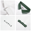 H7-T7 Áo polo Hiddle sọc trắng xanh sang trọng
