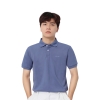 H04-T3 Áo polo in nổi HIDDLE nhiều màu-Xanh rin