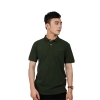 H04-T3 Áo polo in nổi HIDDLE nhiều màu-Rêu