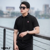 H01-T1 Áo polo nam hàng hiệu - Đen