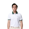 H7-T7 Áo polo Hiddle sọc trắng xanh sang trọng