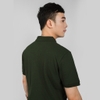 Áo polo in nổi HIDDLE nhiều màu-Rêu 03072104