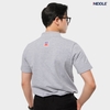 H02-T06 Áo polo nam sọc ngang HIDDLE-Xám
