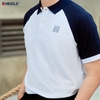 H04-T2 Áo polo nam tay raglan phối màu HI