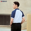 H04-T2 Áo polo nam tay raglan phối màu HI