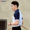 H04-T2 Áo polo nam tay raglan phối màu HI