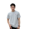 H01-T8 Áo thun nam cổ tròn tay ngắn - Xám