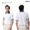 H7-T7 Áo polo Hiddle sọc trắng xanh sang trọng