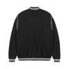 H05-AK2 Áo khoác Bomber Varsity tay phối da đen
