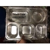 Khay phần/ khay cơm inox 5 ngăn sâu bé 304