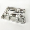 Khay phần/ khay cơm inox 5 ngăn sâu bé 304