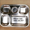 Khay phần/ khay cơm inox 5 ô bé
