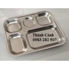 Khay phần/ khay cơm inox 5 ô bé