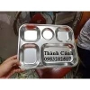 Khay phần/ khay cơm inox 5 ô bé