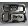 Khay phần/ khay cơm inox 5 ô bé