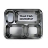 Khay phần/ khay cơm inox 4 ô SG