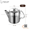 Ấm inox hàng không rót nước, trà, cafe 3 kích thước tiêu chuẩn, ấm đựng nước kiểu dáng hàng không dày dặn cao cấp HÀNG MỚI