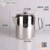 Ấm rót nước inox hàng không/ Ấm rót trà cafe inox 304 dày đẹp/ Ca đựng nước có nắp đậy inox sáng bóng/