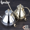 Ấm rót cafe, rượu vòi dài. Ấm vòi dài màu vàng, ấm vòi dài màu bạc dung tích 1.5L
