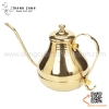 Ấm rót cafe, rượu vòi dài. Ấm vòi dài màu vàng, ấm vòi dài màu bạc dung tích 1.5L