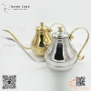 Ấm rót cafe, rượu vòi dài. Ấm vòi dài màu vàng, ấm vòi dài màu bạc dung tích 1.5L