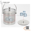Âu đựng đá hai lớp có nắp đậy, Xô đựng đá inox giữ nhiệt có quai xách 1.0L / 1.5L / 2.0L