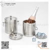Âu đựng đá hai lớp có nắp đậy, Xô đựng đá inox giữ nhiệt có quai xách 1.0L / 1.5L / 2.0L