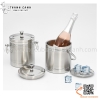 Âu đựng đá hai lớp có nắp đậy, Xô đựng đá inox giữ nhiệt có quai xách 1.0L / 1.5L / 2.0L