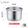 Âu inox có nắp đậy hình trụ, hũ inox hình tròn có nắp đậy, Hũ đựng topping bằng inox