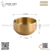 Bát cơm inox có nắp MÀU VÀNG hai lớp, hàng xuất khẩu Hàn Quốc cao cấp, chất liệu inox mờ 304