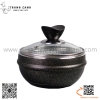 Bát đá đen có nắp SANCONG, Bát đá có nắp, bát cơm trộn bằng đá có nắp