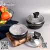 Bát đá đen có nắp SANCONG, Bát đá có nắp, bát cơm trộn bằng đá có nắp
