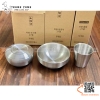 Bát inox Hàn Quốc , hàng hai lớp cách nhiệt INOX MỜ 304- Hàng xuất dư xịn