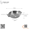Bát inox sâu hai tai sang trọng, làm từ inox dày dặn, bền đẹp và sáng bóng