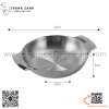 Bát inox sâu hai tai sang trọng, làm từ inox dày dặn, bền đẹp và sáng bóng