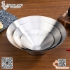 Tô inox miệng loe đựng salad,  bát inox miệng loe đựng rau , củ quả, topping trong buffet chọn món