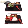 Hộp cơm bento có bát nắp hoa văn