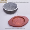Bát đá / thố đá Hàn Quốc  màu đen kèm đế gỗ