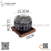 Bếp nướng gang đen hình tròn, bếp nướng BBQ hoa văn kiểu nhật độc đáo